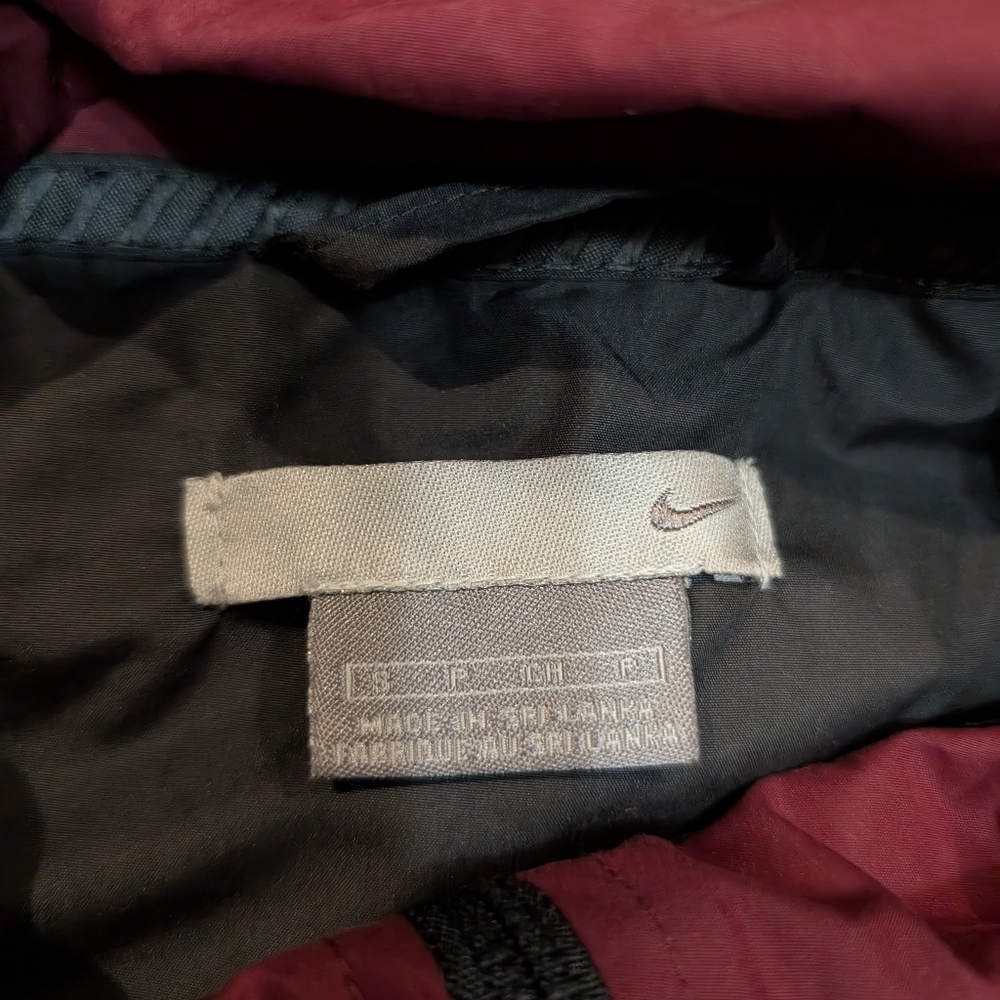 VTG 90s Nike Track Jacket Mens S Red Gray Full Zip - Picture 3 of 8